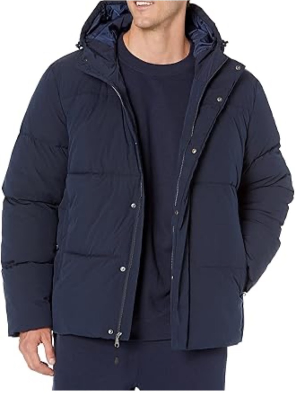 Amazon Essentials Men's Hooded Puffer Coat Size S- NEW